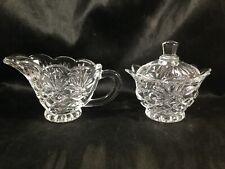 Shannon Crystal Covered Sugar Bowl Creamer Set picture