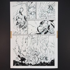 Ka-Zar Lord of the Savage Land #4 Original Art Inks Shanna She-Devil 2022 Marvel picture