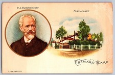 1900s P. J. Tschaikowsky Birthplace - Reward Card - Theodore Presser 5.5x3.5 picture