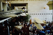 c1980's Kodachrome 35mm Slide, U.S. Air Force B 52 Stratofortress Museum Crowd picture