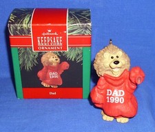 Hallmark Christmas Ornament Dad 1990 Father Lion in Sweater NIB K3 picture