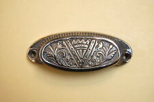 Drawer Pull / Bin Pull, Vintage Victorian Style,  Antique Brass Finish - #404 E picture
