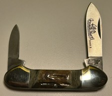NIB Frost Cutlery Little Canoe 11 - Surgical Steel - Stag Handles - 3