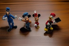 Vintage Walt Disney World Train Figures Mickey Minnie Donald Goofy picture
