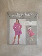 RARE Vintage 90's Balenciaga Sewing Pattern Tag Singer Patrons Griffes France picture