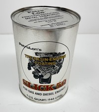 PetroLon Slick 50 Resin Engine Coating, full quart metal can. No rust - vintage  picture