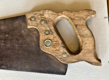 Hand  Saw Vintage Superior Warranted   29 inches 4 screws  HAND SAW picture