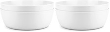 KOXIN-KARLU 11-inch Melamine Mixing and Serving Bowls, set of 2 White (Pack o... picture