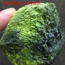 175ct Moldavite Genuine Raw Meteorite From Czech Republic PICcertificate picture