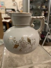vintage antique gilded floral pitcher vase  picture