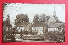 Photo postcard Wilsdruff 1929 Lunapark with church (28899 picture