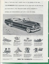 Magazine Ad - 1954 - Plymouth Belvedere picture