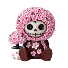 PT Furry Bones Sakura the Cherry Blossom Tree Skull Resin Mini Figure picture