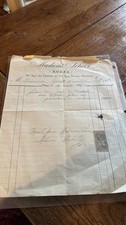antique1892 dressmaker's bill/receipt  Paris, France,by 