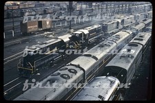 R DUPLICATE SLIDE - Pennsy PRR 8668 ALCO RS-11 Engine Terminal Scene picture