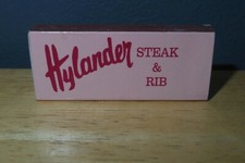 Vintage Hylander Steak & Rib Restaurant Eureka Springs Arkansas Ozark Matchbox picture