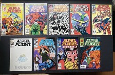 Alpha Flight #1 - 9 John Byrne Andy Yanchus Lot of 9 MCU X-Men Exc To NMint/Mint picture