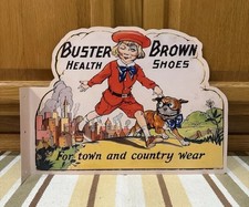 Buster Brown Health Shoes Sign Child Dog Tige Vintage Style Wall Decor picture