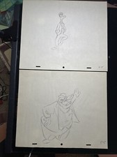 WALT DISNEY Animation Cel draw 1940’s GOOFY PEG LEG Production Art Cartoon I22 picture
