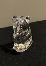 Crystal Sitting Bear Paperweight picture