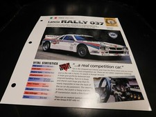 1982-1985 Lancia Rally 037 Spec Sheet Brochure Photo Poster 1983 1984 picture