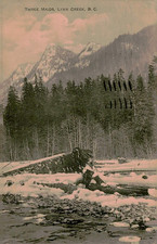 Three Maids Lynn Creek BC British Columbia Canada Vintage Postcard 1913 picture