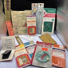 Vintage Sewing Notions Lot. Singer, Clarks, Simplicity, & More. Some NOS. picture