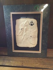 JOHN GUTHRIE NATIVE AMERICAN INDIAN PAPER CAST WOLVES SIGNED MATTED 8 X 10 ART picture
