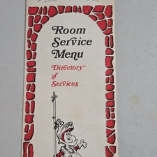 Vintage Royal Coach Motor  Inn Room Service Paper Menu Dir. of Services Menu picture