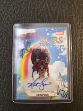 2025 Topps Deadpool Chrome Nathan Fillion Headpool Best Bubs Auto NA-NF picture