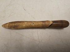 Antique 1904 Worlds Fair St Louis  Souvenir Woodworking Awl Gouge Leather Case picture