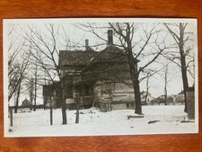 Big Historic House In The Winter Antique Found Photo Real Photo 5 x 3 picture