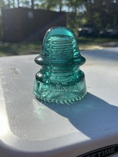 Antique Hemingray H.G.Co Aqua Petticoat Insulator Patent May 2 1893 Drip Points picture