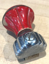 Vintage Casco Suicide Knob Red Bakelite? & Chrome Steering Wheel Spinner picture