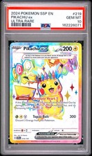 Pokemon Cards - PSA 10 Pikachu Ex 219/191 - Surging Sparks UR - GEM MT - PSA10 picture