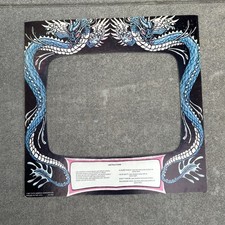 Original Monitor Bezel Double Dragon 23 By 23 5/8 Technos ARCADE GAME ART picture
