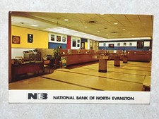 O1037 Vintage Postcard National Bank Of North Evanston Evanston Illinois IL picture
