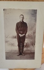 Antique 1898 Spanish American War Photo John Nobuga Uniform VA Belt Buckle picture
