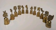 vintage Set of 12 Brass Bell 