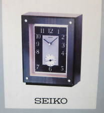 Gorgeous SEIKO #QXG117BLH Ebony Wooden Case Mantle Clock picture