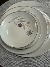 53 Piece Vintage Bennett Platinum Starburst Set Mcm Atomic. Never Used Service 8 picture