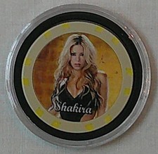 SHAKIRA COLLECTOR NOVELTY CASINO CHIP  - CC029 picture