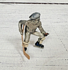 Hudson LaRocca Pewter Villagers Figurine 7933 Barney Playing Hockey Goalie 1996 picture