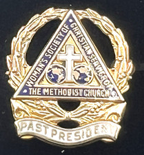 LGB BALFOUR 10K SOLID GOLD WSCS METHODIST CHURCH PAST PRESIDENT PIN VINTAGE picture