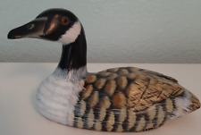 Wood Canadian Goose Painted Carved Small Folk Art 5.5 inches X 3 inches Figurine picture