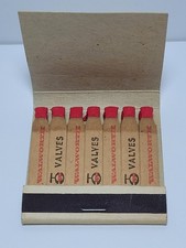 Vintage Walworth Valves Feature 21 Matchbook Unstruck Shaped Matches Industrial picture