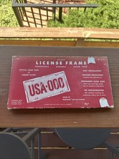 Vintage Nos Domo License Plate Frame  picture