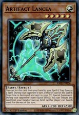 Artifact Lancea RA01-EN006 1st Edition Super Rare Yu-Gi-Oh picture