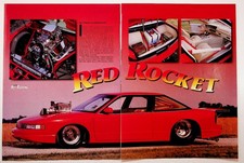 1996 Popular Hot Rodding Magazine Article RED ROCKET Olds Cutlass Pro Street picture