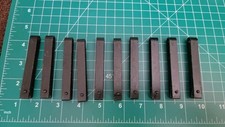 Set of 10 single piece steel Alice Clips Austrian military New Old Stock picture